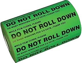 Do Not Roll Down Stickers (Green, 1,000 Pieces)